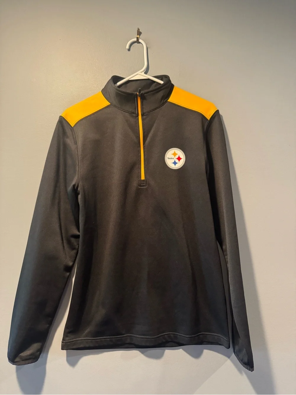 * Men’s Black Pittsburgh Steelers 1/4 Pullover